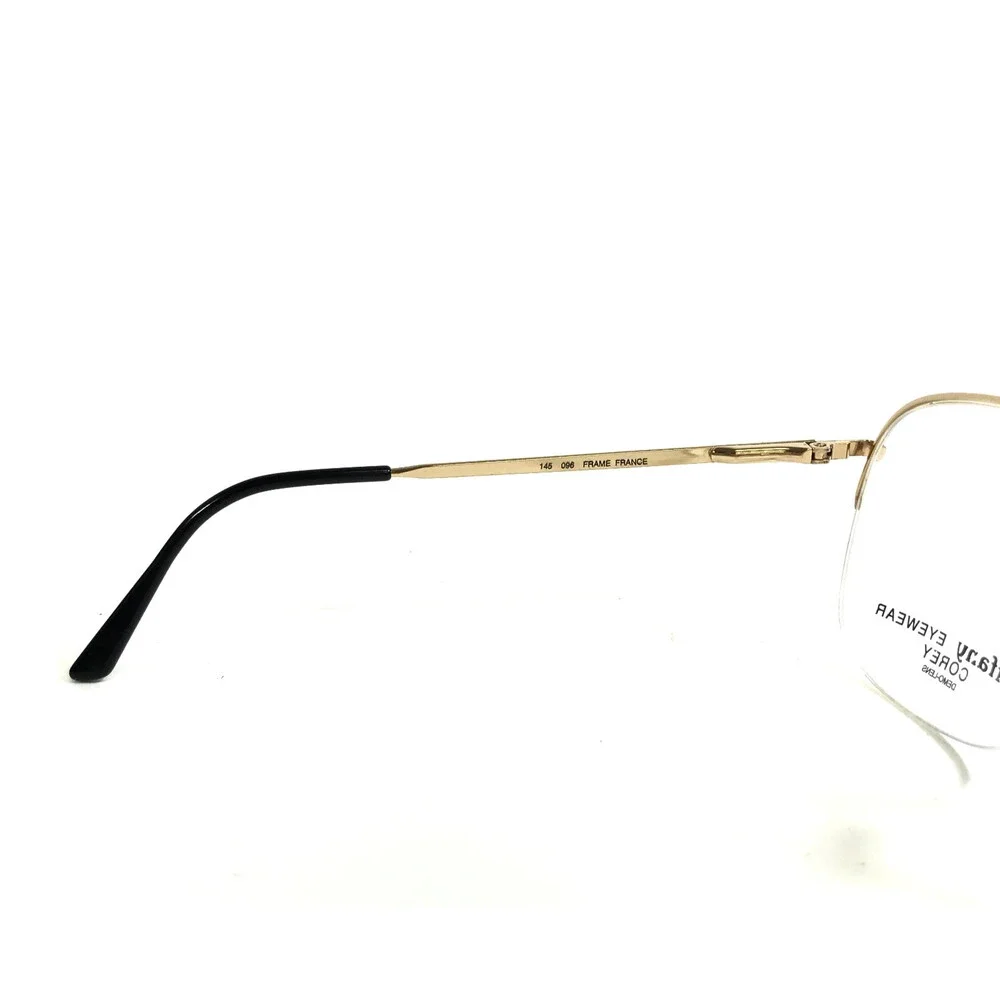 Vintage Tiffany Eyeglasses Frames COREY 096 Blue Marble Gold Aviators 50-20-145
